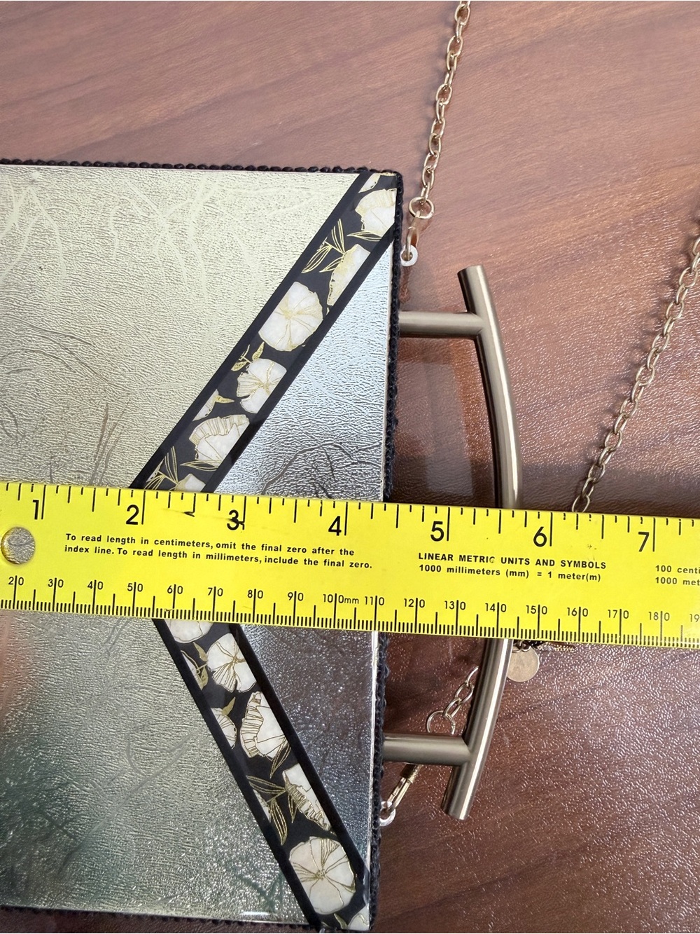 Handmade Artisan Metallic Clutch Handbag Nancy Davis Boutique - Picture 10 of 11